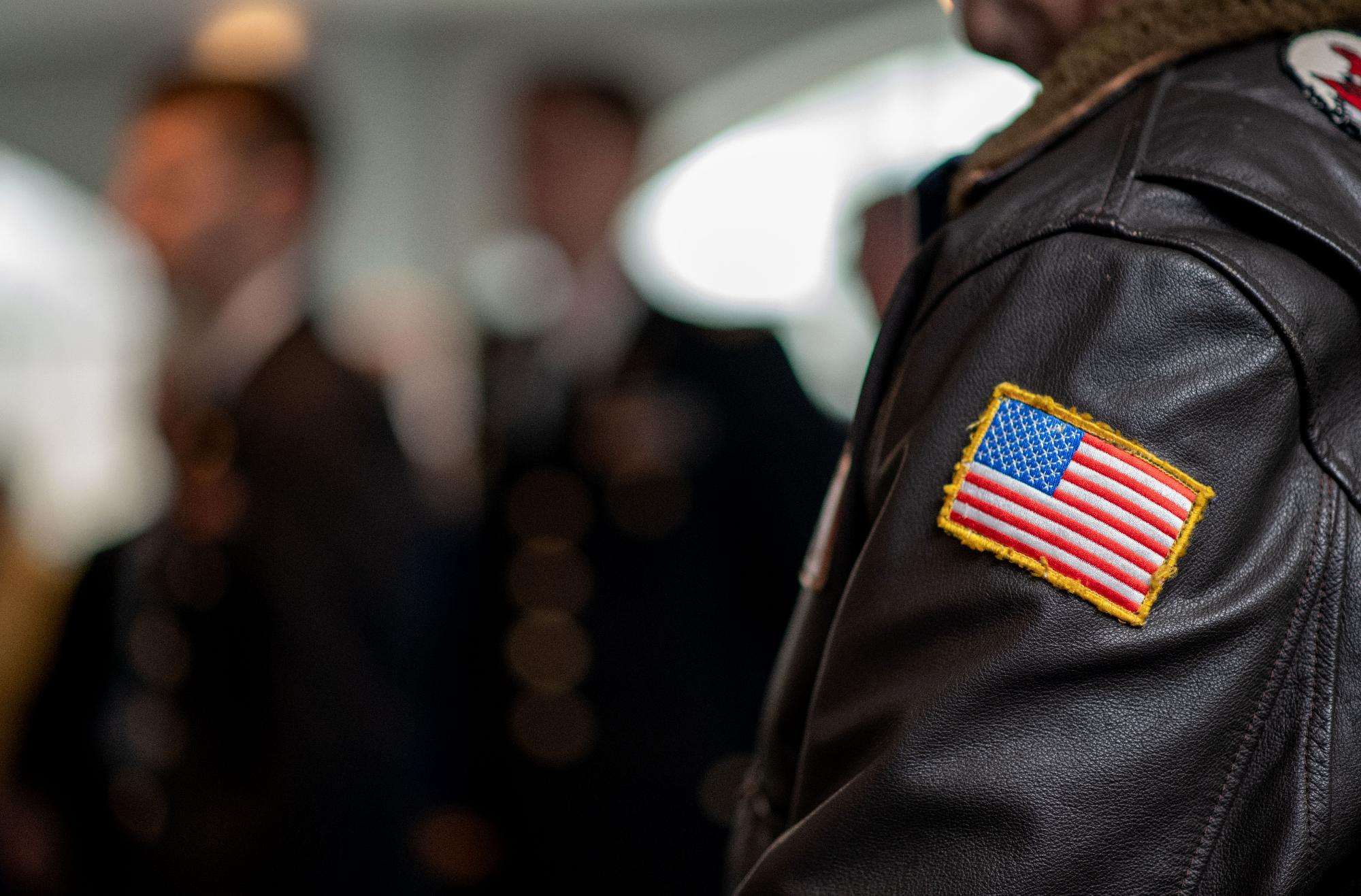 Veteran student on the Robert C. Pew campus.